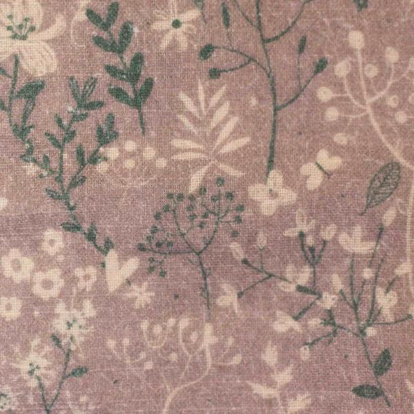Joy - Double Gauze, Blumen, floral, altrosa